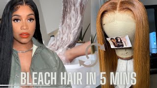 How To Bleach Your Wigs FAST • From Black Hair in 5 Mins WATERCOLOR  Celebrity Hairstylist Secrets [upl. by Sluiter626]