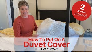 How To Put On A DUVET COVER The EASY WAY [upl. by Starr619]