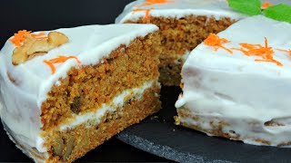 Receta de tarta de zanahoria fácil [upl. by Nanreit]