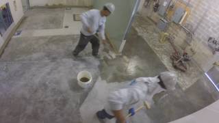 Floor Installation Stonhard Stonshield HRI [upl. by Mlawsky]