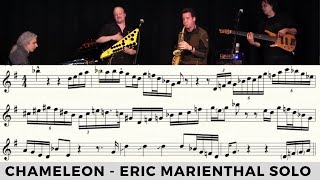 Eric Marienthal  quotChameleonquot Alto Saxophone Solo Transcription [upl. by Fernand]