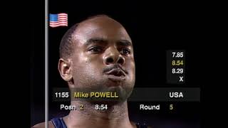 IAAF WCH 1991 Tokyo  Long Jump World Record [upl. by Inilahs]