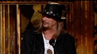 Kid Rock inducts Lynyrd Skynyrd Rock and Roll Hall of Fame inductions 2006 [upl. by Tezzil]