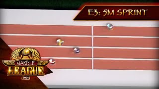 Marble Race Marble League 2021  E3 5 Meter Sprint [upl. by Terrance]