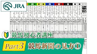 【競馬初心者講座】Part3 競馬新聞の見方 その①  JRA公式 [upl. by Amoeji]