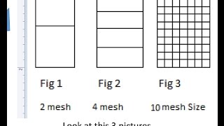 What is mesh size [upl. by Eessej714]