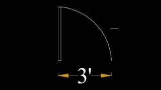 How to make a door in AutoCAD [upl. by Bartholomew]