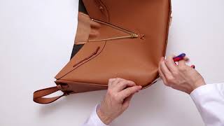 Making the LOEWE Hammock Laced bag [upl. by Ekihc6]