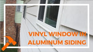 Installing Vinyl Windows in Existing Aluminum Siding [upl. by Anilok]