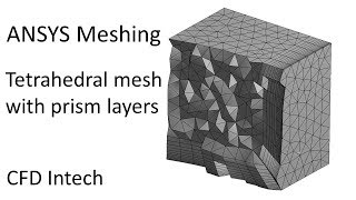 ANSYS Meshing Tutorial for beginners  Unstructured tetrahedral with prism layers [upl. by Ahsienat]