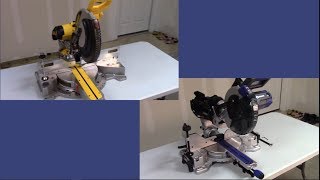 DeWalt Miter Saw vs Kobalt Miter Saw [upl. by Ahsekat]