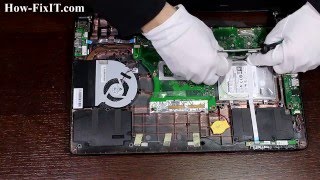 Reset BIOS settings Asus X501 laptop  CMOS battery replacement [upl. by Rabaj]