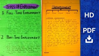 Economics Project On EMPLOYMENT For Class 12 201718  EpicSambhav [upl. by Paik]