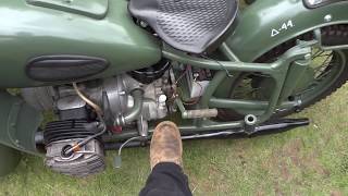 K750 Ural Dnepr running [upl. by Donelle]