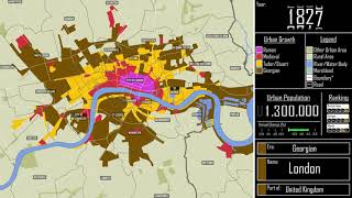 The Growth of London Every Year [upl. by Ahsikel]