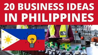 20 Business Ideas in Philippines to Start Your Own Business [upl. by Medeah]