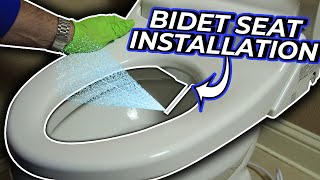 How To Install A Bidet Toilet Seat  DIY Plumbing [upl. by Drofxer]