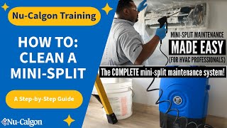 NuCalgon Training How to Clean a MiniSplit [upl. by Euell145]