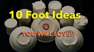 10 Great Foot Ideas for Pottery [upl. by Seditsira]