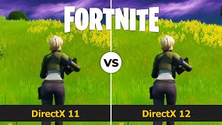 Fortnite Directx 11 vs 12 Graphics amp FPS Comparison  GTX 1070 i7 4790K Epic Settings [upl. by Arbba]