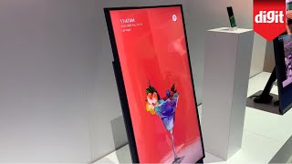 Heres A TV You Can Flip Sideways For Vertical Video Content Samsung Sero TV From CES 2020 [upl. by Onyx76]