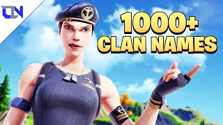 1000 BestCool Sweaty Clan Names 2020 Not Used  Join A Fortnite Clan [upl. by Lapotin]