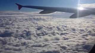 Airplane taking off amp ascending above the clouds [upl. by Betthezul606]