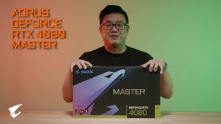 AORUS GeForce RTX 4080 MASTER 16G  Official Unboxing [upl. by Stesha]