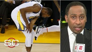 Kevin Durants injury looked like more than a calf strain  Stephen A  SportsCenter [upl. by Ruben]