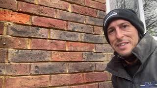 Bricklaying  How to Replace damaged bricks on walls [upl. by Elyagiba]