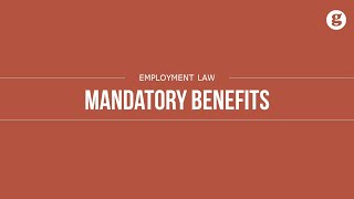 Mandatory Benefits [upl. by Trebor]