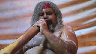 Traditional Didgeridoo Rhythms by Lewis Burns Aboriginal Australian Artist [upl. by Aitekram]