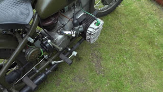 M72 Russian combination bike solo K750 Dnepr Ural russian combination [upl. by Perdita]