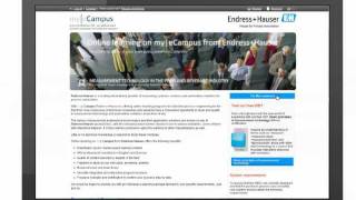 Online learning on myeCampus from EndressHauser [upl. by Halivah]