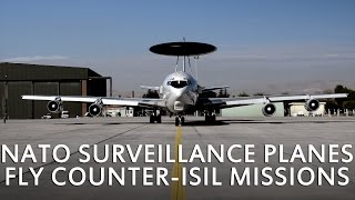 NATO surveillance planes fly counterISIL missions [upl. by Anny]