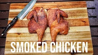 How To Smoke A WHOLE CHICKEN  Big Green Egg Smoked Chicken [upl. by Erroll59]