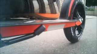 Hudora Scooter Big Wheel 205 Unboxing and jump [upl. by Crystie]