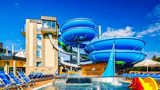 Waterslides at Chochołowskie Termy in Poland [upl. by Niwled673]