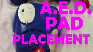 AED Pad Placement  How to Use Defibrillator Pads [upl. by Neo]