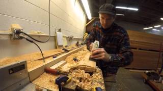 Making large narrow bladed oars by hand [upl. by Aluin]