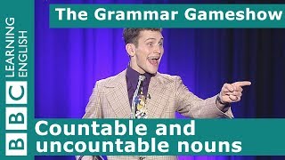 Countable and uncountable nouns The Grammar Gameshow Episode 27 [upl. by Ennavoj]