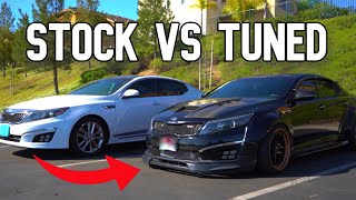 KIA TURBO OPTIMA VS STOCK KIA Optima [upl. by Stortz]