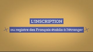 Présentation du service dinscription au registre des français en ligne [upl. by Anolahs569]