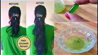 Aloevera Gel  Vitamin E Oil Hair Growth Serum to get Long Hair with Coconut oil amp Amla Oil [upl. by Yuji]