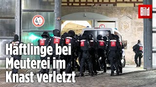 Gefängnismeuterei Polizei stürmt Knast in Thüringen  JVA Untermaßfeld [upl. by Bree]