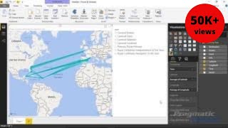 Power BI Custom Visuals 📊 Route Map 🗺️ [upl. by Arval]