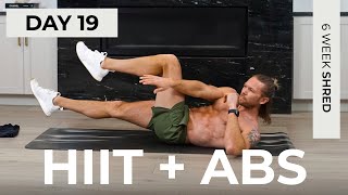 Day 19 30 Min ABS amp HIIT CARDIO at Home Workout No Equipment  6WS1 [upl. by Bowlds]