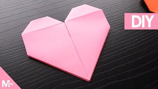 ► Como hacer un CORAZÓN DE PAPEL Origami Fácil ❤️ [upl. by Shumway267]