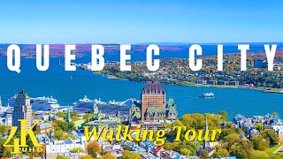 Quebec City Walking Tour 2024 [upl. by Neelhtac156]