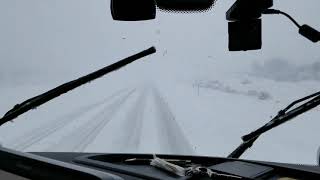 130 Mile Trip Though The Snow Storm in UT I70 Whoa Im Slipping For Real part 1 [upl. by Anirroc]